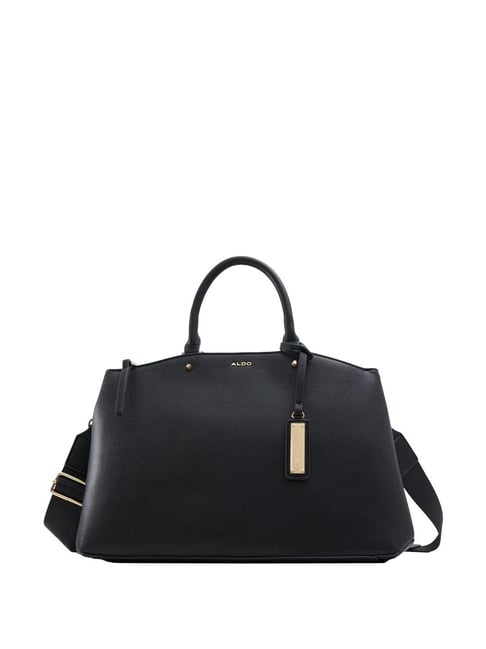 Aldo Black Solid Medium Handbag-image-47