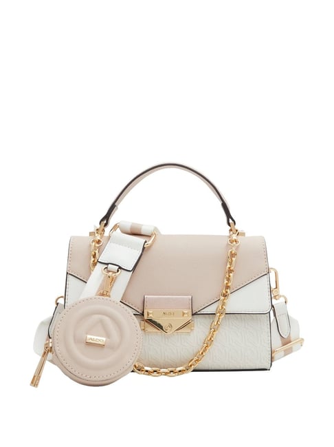 Aldo Pink Textured Medium Handbag