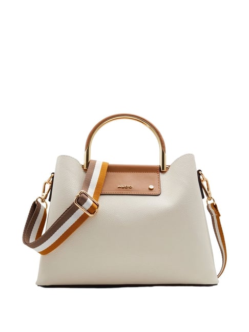 Handbag Aldo Discount Aldo Beige Brown Solid Small Handbag