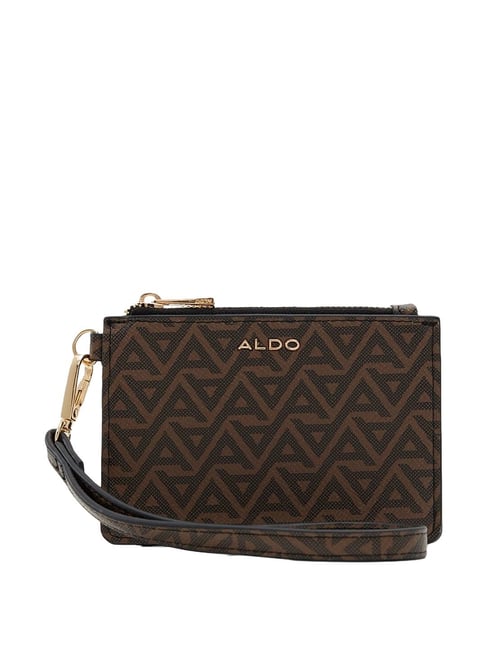 Aldo Brown Printed Wallet For Women