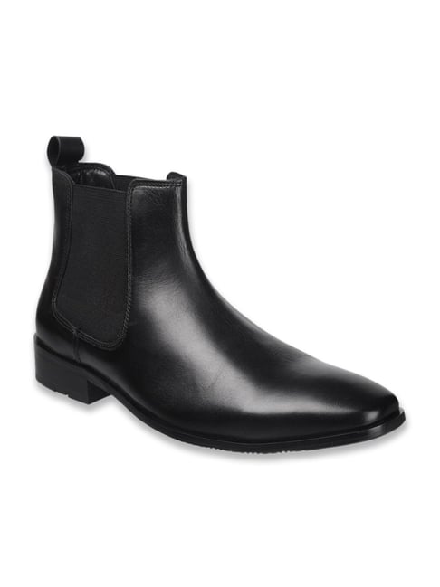 Metro Men's Black Chelsea Boots