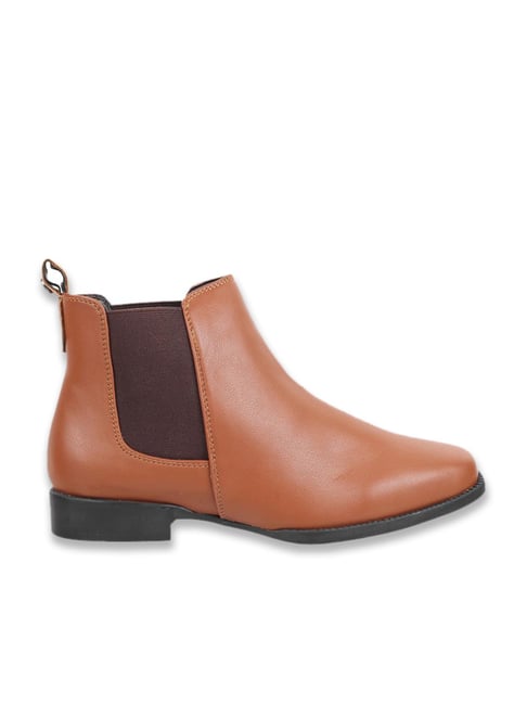Metro Women's Tan Chelsea Boots