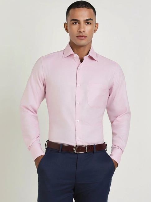Allen Solly Pink Cotton Regular Fit Shirt-picture-47