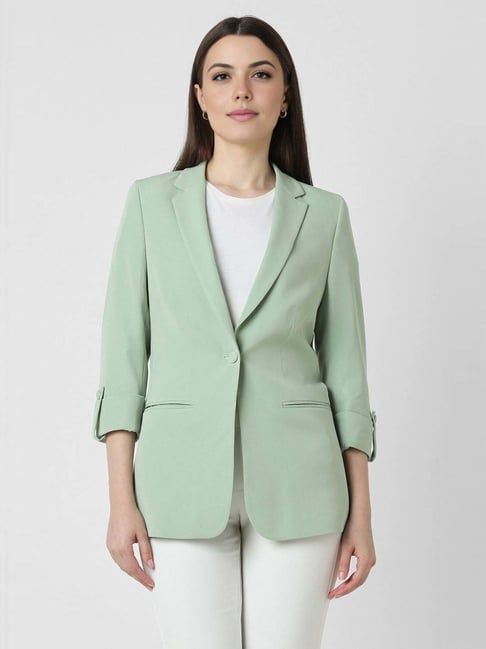 Van heusen green blazer sale