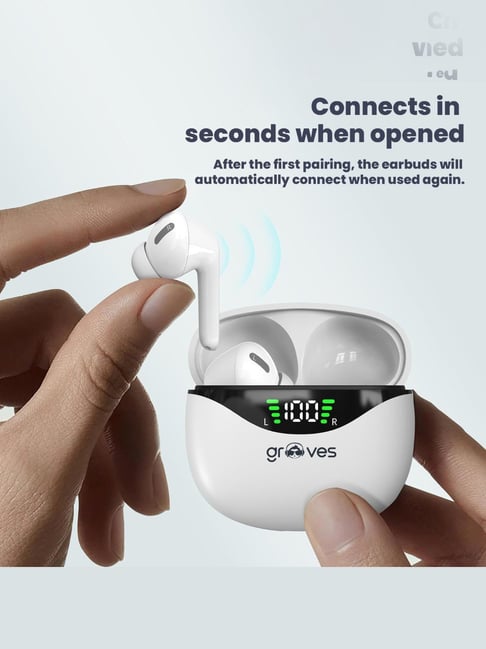 Grooves Robo Low In Ear Bluetooth Earbuds with Noise Cancellation