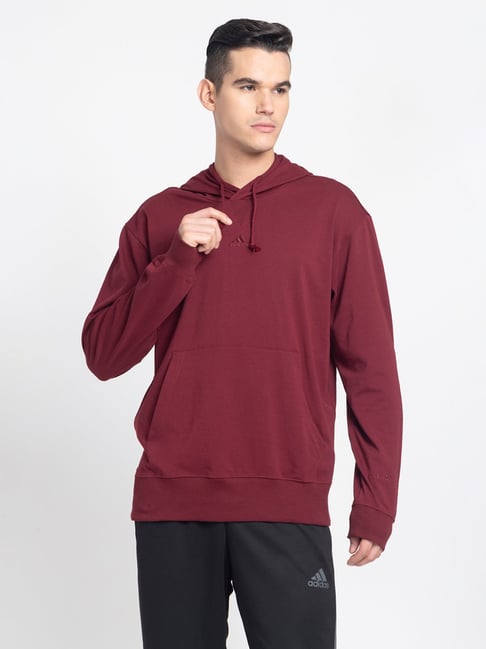 Adidas maroon sweatshirt online