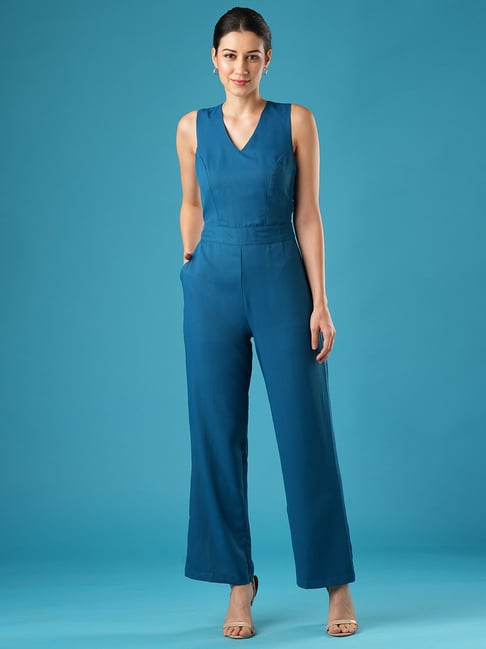 Globus Teal Maxi Jumpsuit