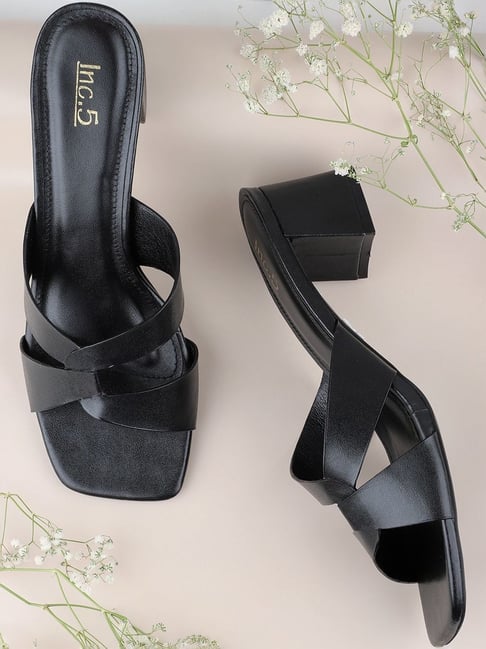 Inc.5 Women's Black Casual Sandals-picture-38