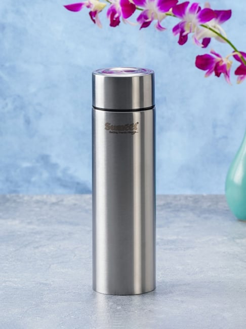 Sumeet H2O-Aqua Stainless Steel Leak Proof Water Bottle |1 Litre |Pack of  1| Silver