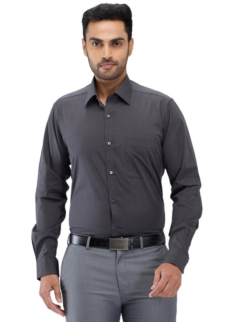 Raymond Grey Slim Fit Shirt-image-45