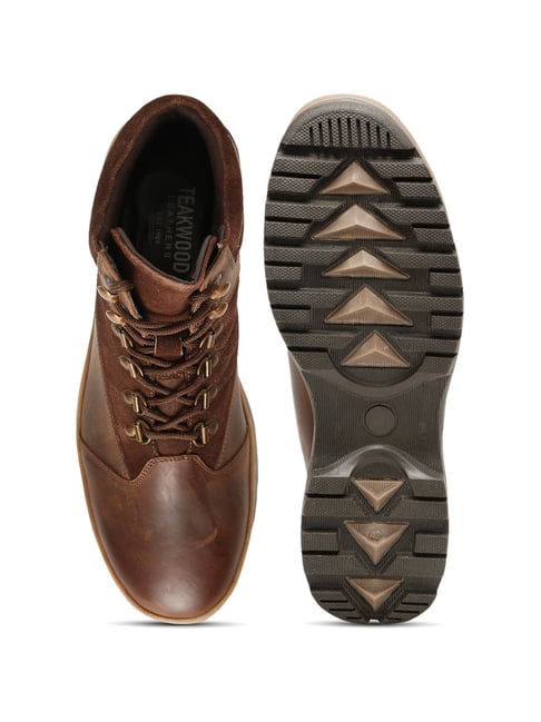 Brown Ripley Grand Leather Chukka Boot Teakwood Leathers Men's