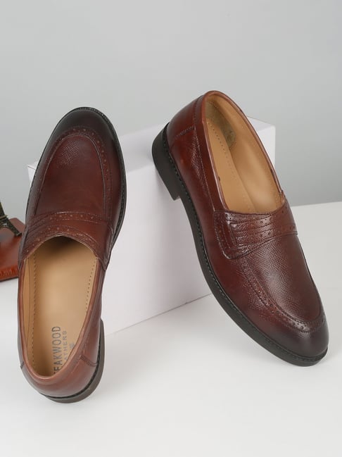 Teakwood Leathers Men's Brown Casual Loafers-picture-28