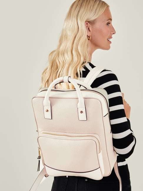 Buy Accessorize London Cream & Beige Faux Leather Backpack For Women At Best Price @ Tata CLiQ Buy Accessorize London Cream & Beige Faux Leather Backpack For Women At Best Price @ Tata CLiQ