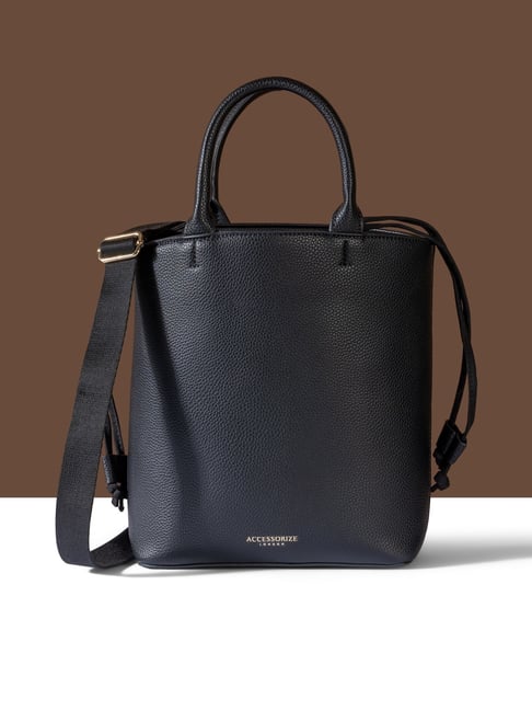 Accessorize London Black Solid Handbag-picture-25