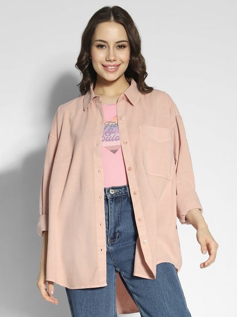 American Eagle Outfitters Pink Relaxed Fit Shirt-picture-45