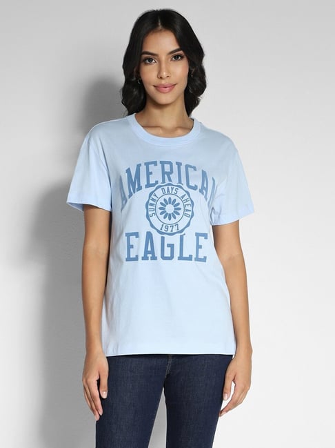 American eagle blue t shirt best sale