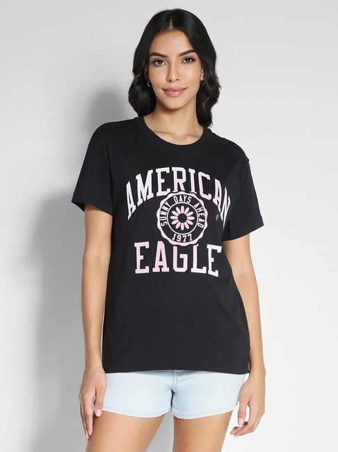 American eagle black t shirt best sale