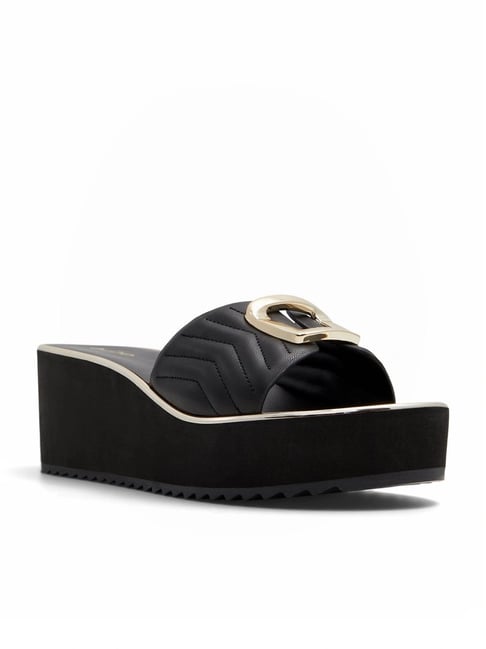 Aldo black wedges online