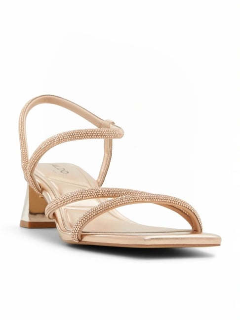 Rose gold sandals aldo online