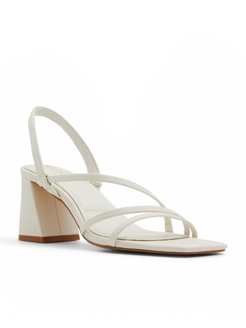 Buy Aldo Women's ATLANTICUS White Sling Back Sandals for Women at