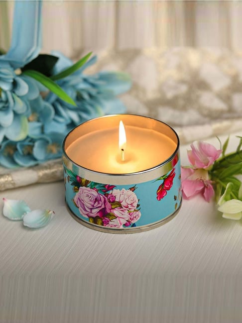 IRIS Blue Botanics Lilac & Peony Fragrance Tin Candle