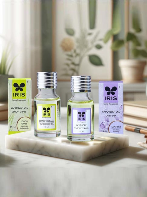 IRIS Home Fragrances Lavender And Lemon Grass Vaporizer Oil (0.03 L) - Set of 2