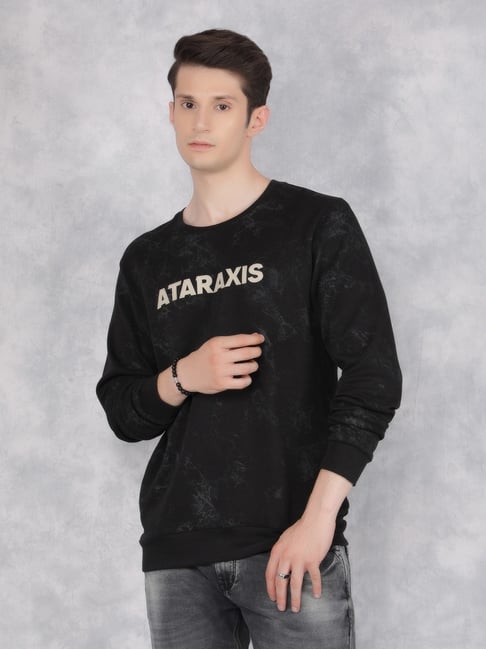 Crimsoune Club Black Regular Fit Printed Sweatshirt-picture-30