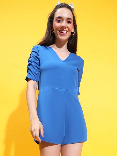 Oxolloxo Blue Mini Playsuit