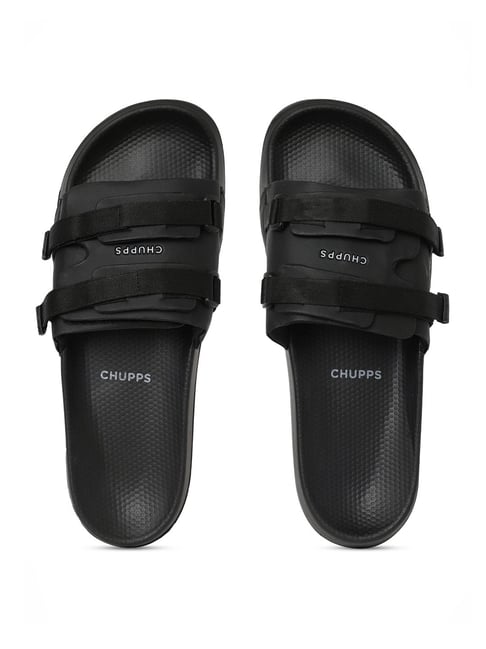 Chupps Men's Element ErgoX Plus Black Slides-picture-28