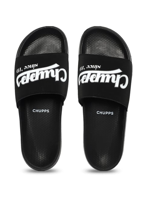 Chupps Men's Retro ErgoX Plus Black Slides-picture-27
