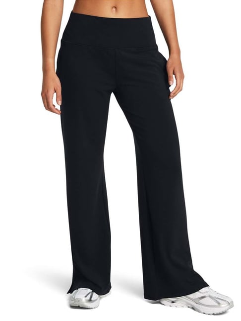 UNDER ARMOUR Black Printed Sports Track Pants