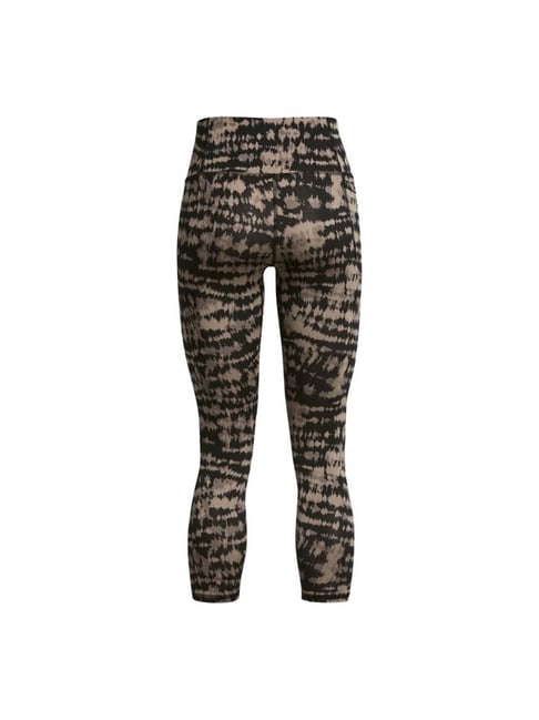 UNDER ARMOUR Brown Printed Sports Tights