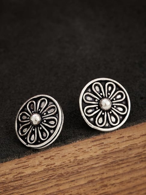 Buy Fabindia Silver Stud Earrings Online At Best Price Tata CLiQ