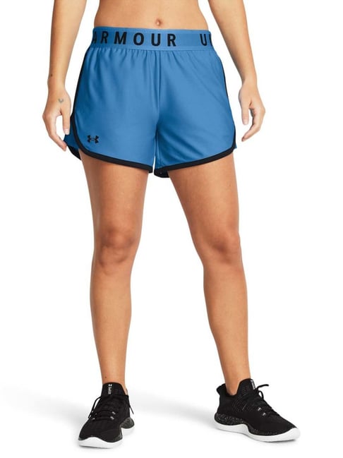 UNDER ARMOUR Blue Printed Sports Shorts