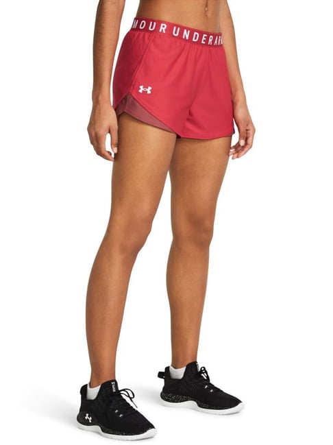 UNDER ARMOUR Red Printed Sports Shorts-picture-41