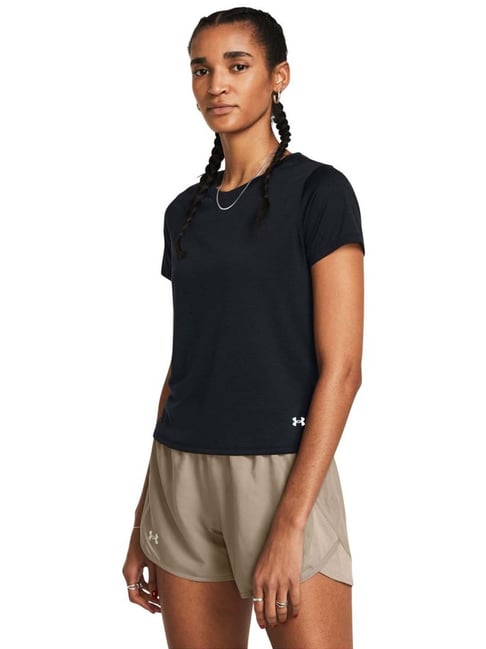 UNDER ARMOUR Black Slim Fit Sports T-Shirt