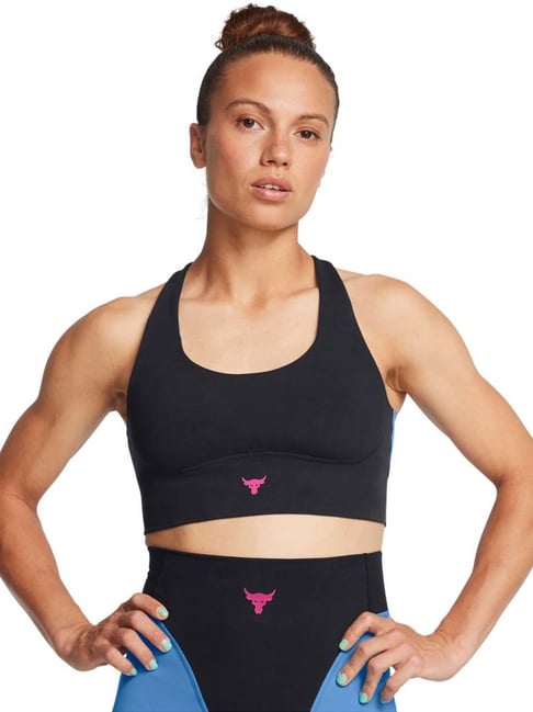 UNDER ARMOUR Black Slim Fit Sports Crop Top
