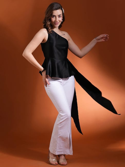 Globus Black Peplum Top-picture-32