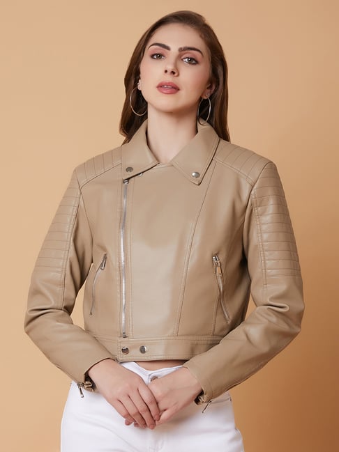 showoffff SHOWOFF Beige Regular Fit Jacket-picture-35