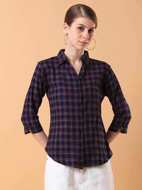 showoffff SHOWOFF Navy Checks Shirt-picture-26