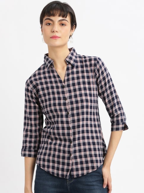 showoffff SHOWOFF Navy Checks Shirt-picture-15
