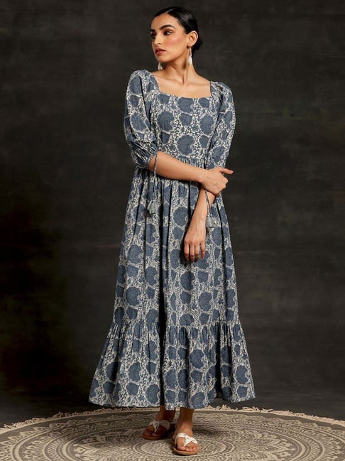 white christmas dresses Grey Cotton Maxi Dress – Zaria Boutique main image 1