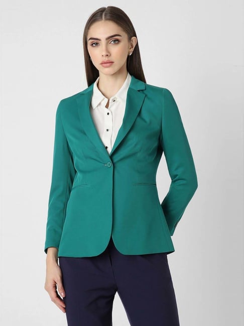 Van heusen green blazer sale