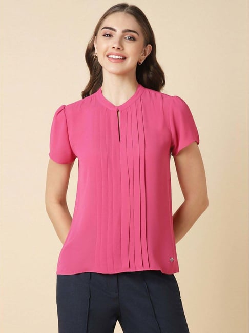 Allen Solly Pink Plain Top
