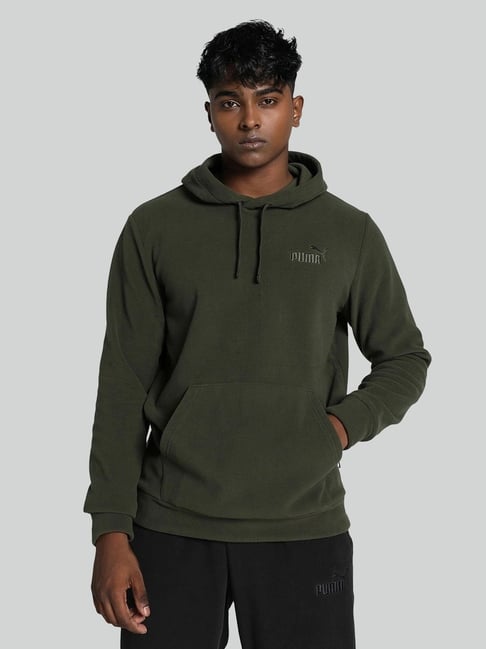Puma Green Regular Fit Hooded Sweatshirt
