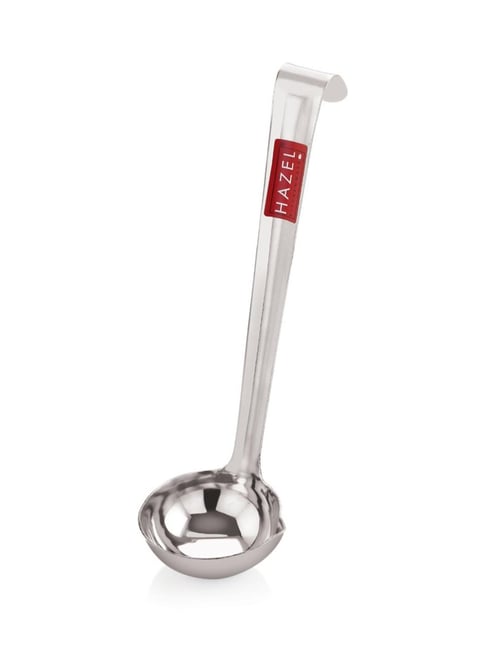 HAZEL Silver Stainless Steel Ghee Tipri Spoon Pali Ladle-picture-24