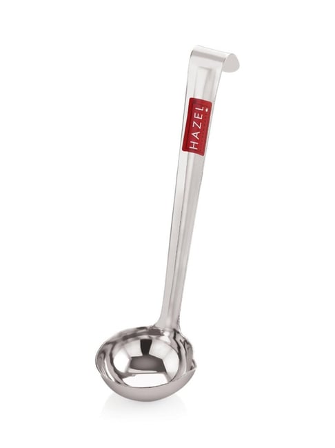 HAZEL Silver Stainless Steel Ghee Tipri Spoon Pali Ladle-picture-23