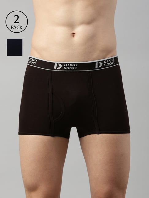 Dixcy Scott Originals Assorted Regular Fit Trunks-Pack of 2