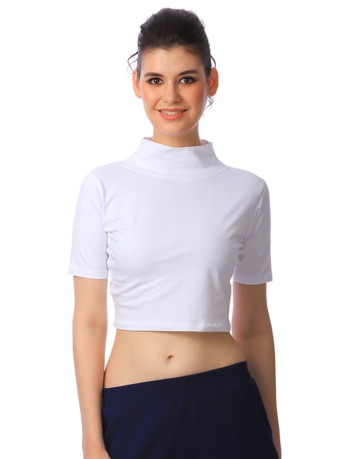 Scorpius White Crop Top