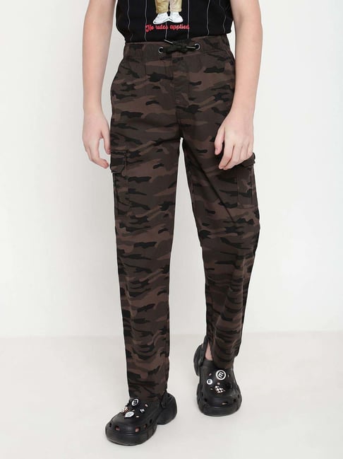 Octave Kids Olive Cotton Camouflage Track Pant-picture-27